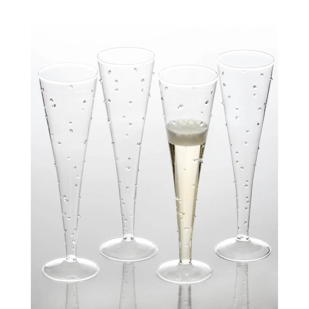 Abigails La Boheme Flute With Small Dots (Set Of 4) 4 Abigails La Boheme Flute With Small Dots (Set Of 4) - Image 2