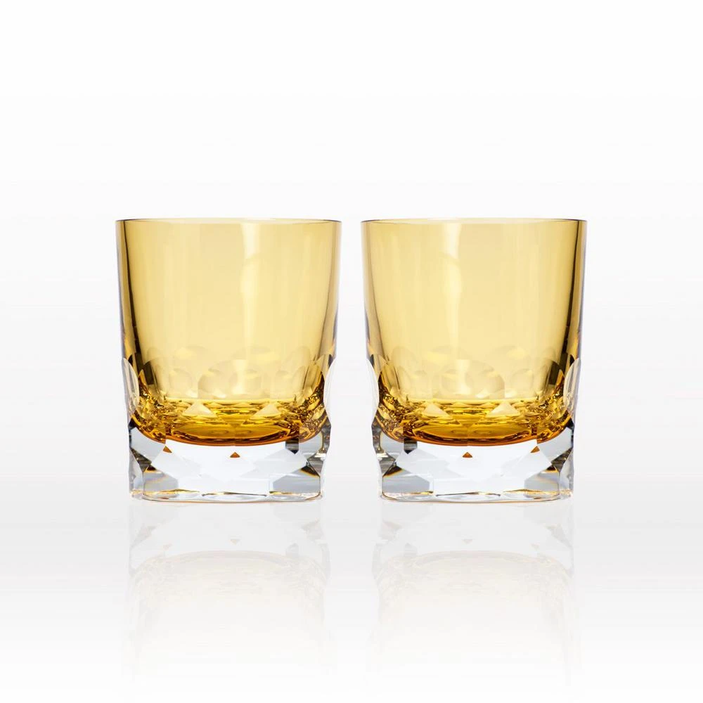 Rolf Glass Vienna 7 Oz. Amber Old-Fashioned (Set Of 2) 3 Rolf Glass Vienna 7 Oz. Amber Old-Fashioned (Set Of 2)