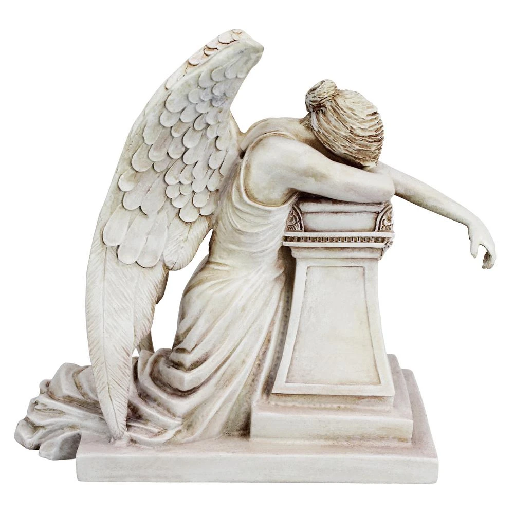 Design Toscano 7.5 In. H Angel Of Grief Monument Desktop Statue 6 Design Toscano 7.5 In. H Angel Of Grief Monument Desktop Statue - Image 4