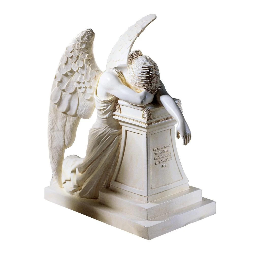 Design Toscano 7.5 In. H Angel Of Grief Monument Desktop Statue 5 Design Toscano 7.5 In. H Angel Of Grief Monument Desktop Statue - Image 3