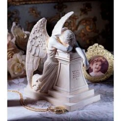 Design Toscano 7.5 In. H Angel Of Grief Monument Desktop Statue