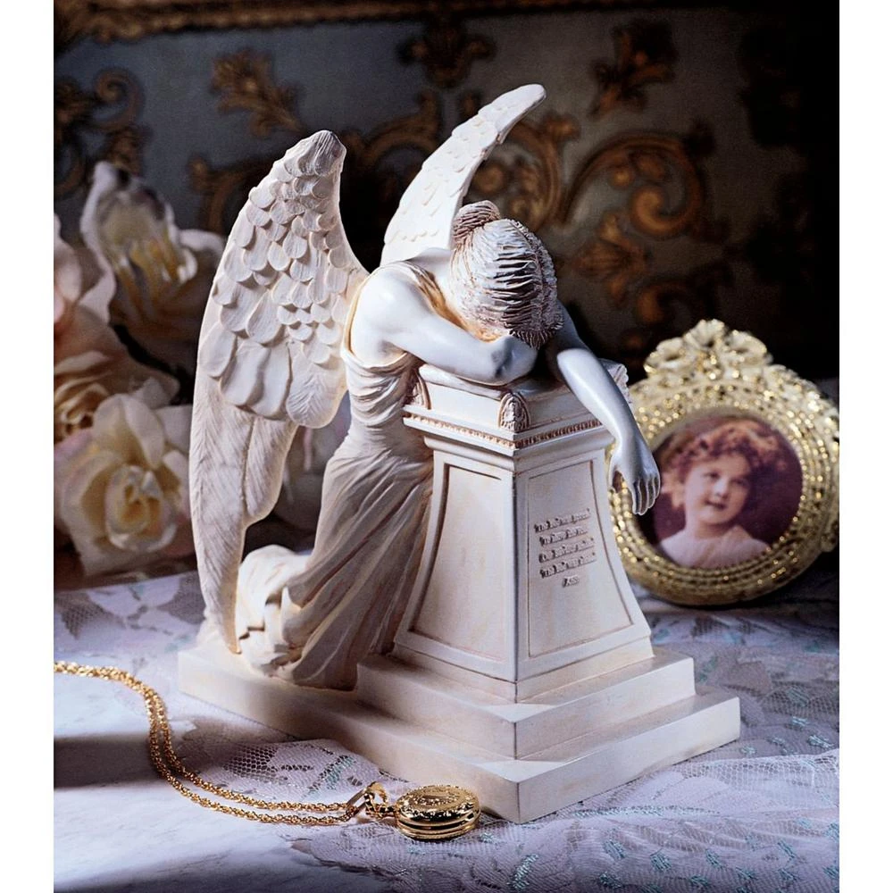 Design Toscano 7.5 In. H Angel Of Grief Monument Desktop Statue 3 Design Toscano 7.5 In. H Angel Of Grief Monument Desktop Statue