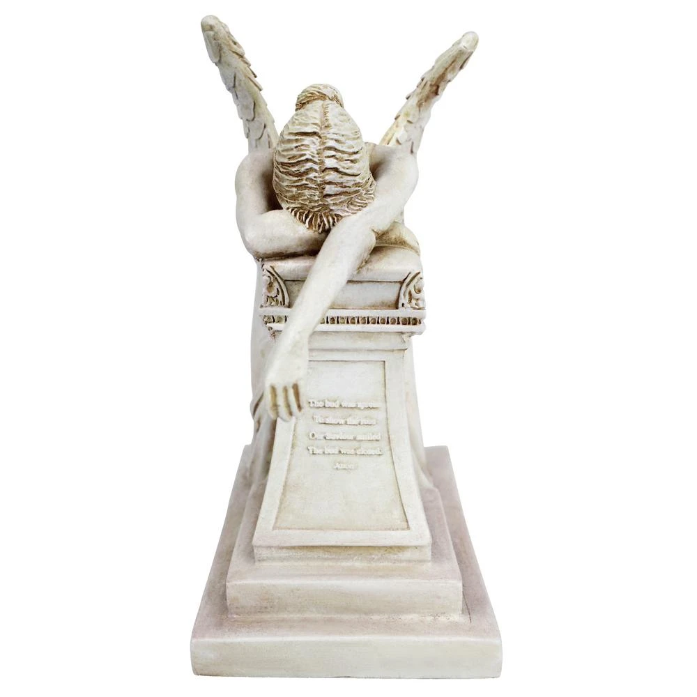 Design Toscano 7.5 In. H Angel Of Grief Monument Desktop Statue 9 Design Toscano 7.5 In. H Angel Of Grief Monument Desktop Statue - Image 7