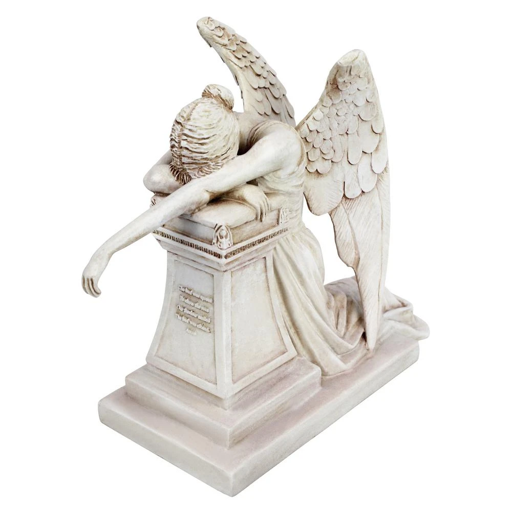 Design Toscano 7.5 In. H Angel Of Grief Monument Desktop Statue 8 Design Toscano 7.5 In. H Angel Of Grief Monument Desktop Statue - Image 6