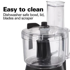 Hamilton Beach 450-Watt 10-Cup Food Processor With Bowl Scraper Attachment -Tool Discount Store black and stainless hamilton beach food processors 70730 76 1000