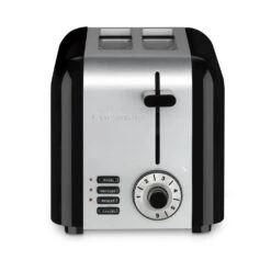 Cuisinart Compact 2-Slice Black And Stainless Steel Wide Slot Toaster