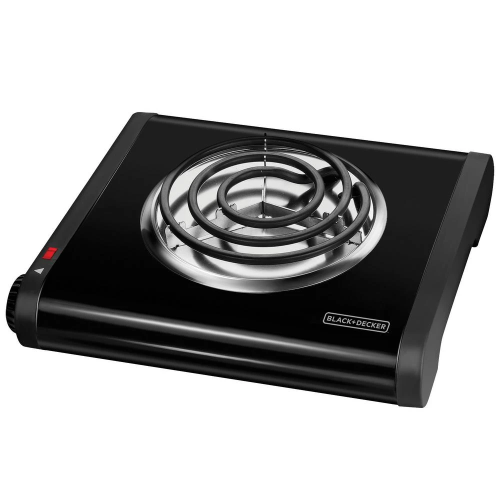 Black & Decker BLACK+DECKER 6 In. Single Burner Black With Temperature Control Hot Plate 3 Black & Decker BLACK+DECKER 6 In. Single Burner Black With Temperature Control Hot Plate