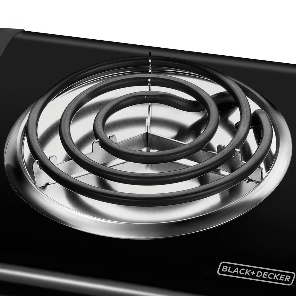 Black & Decker BLACK+DECKER 6 In. Single Burner Black With Temperature Control Hot Plate 9 Black & Decker BLACK+DECKER 6 In. Single Burner Black With Temperature Control Hot Plate - Image 7