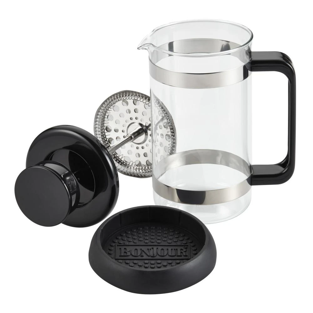 BonJour Riviera 8-Cup French Press In Black 4 BonJour Riviera 8-Cup French Press In Black - Image 2