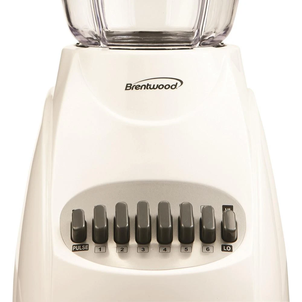 Brentwood Appliances 50 Oz. 12-Speed White Electric Blender With Plastic Jar 6 Brentwood Appliances 50 Oz. 12-Speed White Electric Blender With Plastic Jar - Image 4