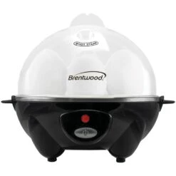 Brentwood 7-Egg Black Electric Egg Cooker With Auto Shutoff