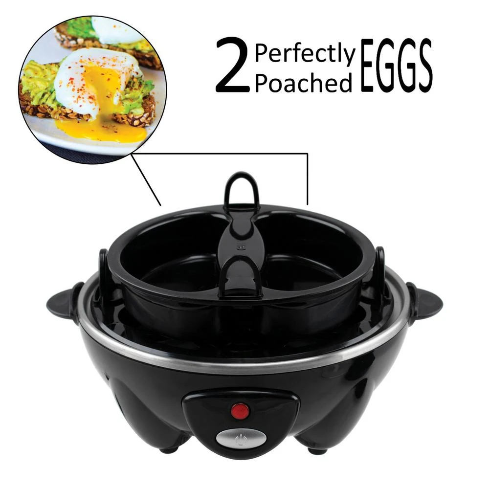 Brentwood 7-Egg Black Electric Egg Cooker With Auto Shutoff 4 Brentwood 7-Egg Black Electric Egg Cooker With Auto Shutoff - Image 2