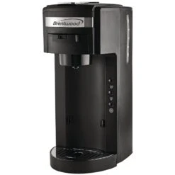 Brentwood Black Single Serve Coffe Maker With Stainless Steel Coffee Mug