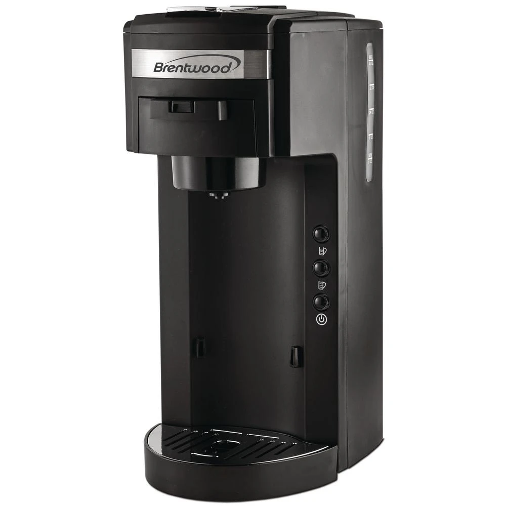 Brentwood Black Single Serve Coffe Maker With Stainless Steel Coffee Mug 3 Brentwood Black Single Serve Coffe Maker With Stainless Steel Coffee Mug