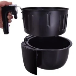 Costway 1400-Watt Electric Air Fryer 3.4 Qt. LCD Touch Screen Timer And Temperature Control 15 Costway 1400-Watt Electric Air Fryer 3.4 Qt. LCD Touch Screen Timer And Temperature Control -Tool Discount Store black costway air fryers ep23239 44 1000