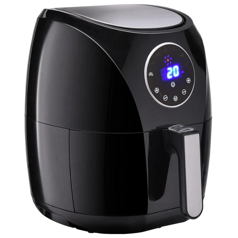 Costway 1400-Watt Electric Air Fryer 3.4 Qt. LCD Touch Screen Timer And Temperature Control 4 Costway 1400-Watt Electric Air Fryer 3.4 Qt. LCD Touch Screen Timer And Temperature Control - Image 2