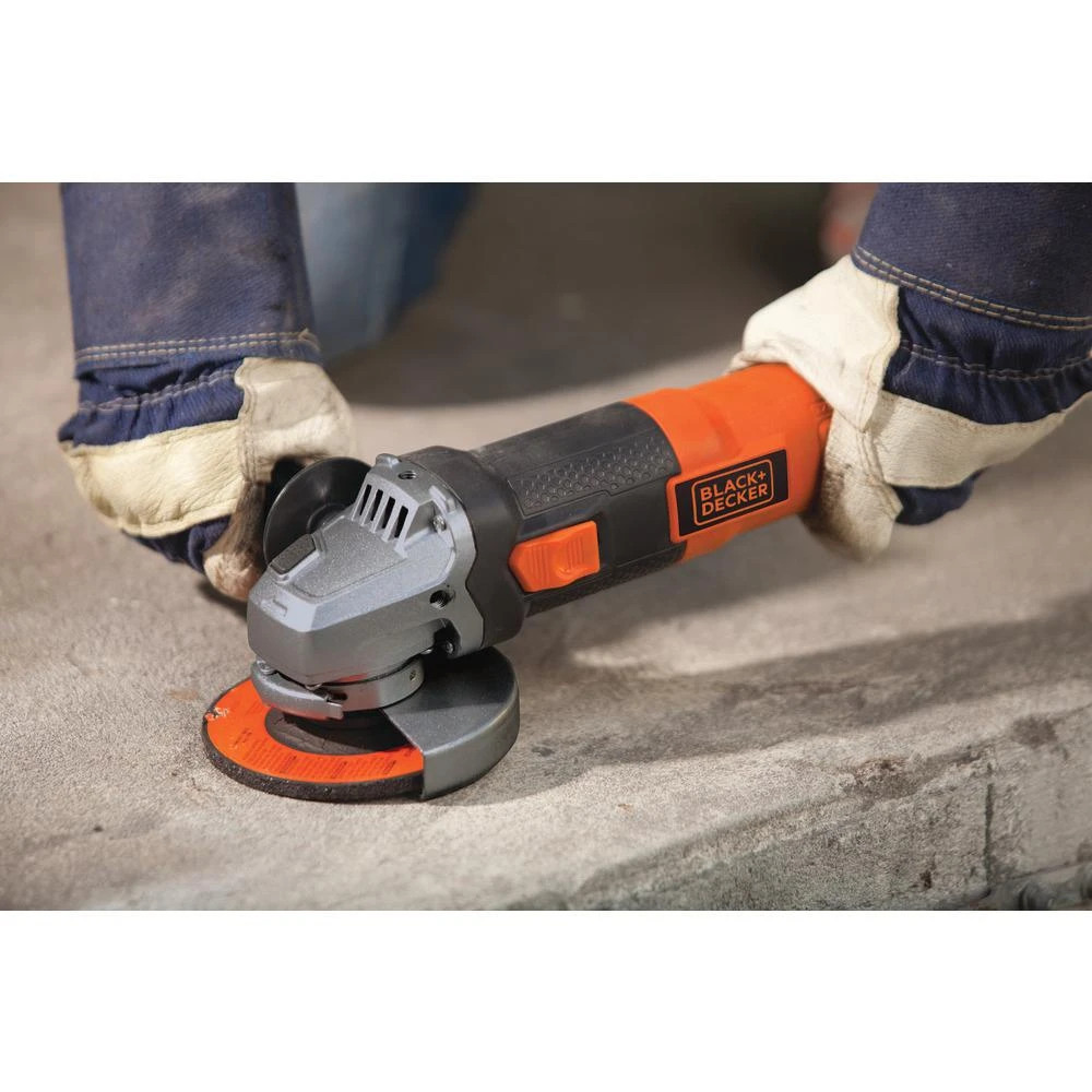 Black & Decker BLACK+DECKER 120-Volt 4-1/2 In. 6.5 Amp Angle Grinder 6 Black & Decker BLACK+DECKER 120-Volt 4-1/2 In. 6.5 Amp Angle Grinder - Image 4
