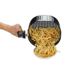 GoWISE USA 8-in-1 5.8 Qt. Black Electric Air Fryer With Recipe Book -Tool Discount Store black gowise usa air fryers gw22731 44 1000