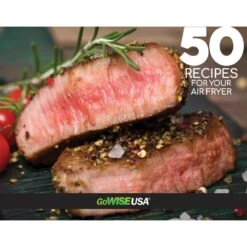 GoWISE USA 8-in-1 5.8 Qt. Black Electric Air Fryer With Recipe Book -Tool Discount Store black gowise usa air fryers gw22731 fa 1000