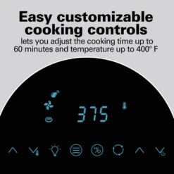 Hamilton Beach 11 Qt. Black Digital Air Fryer With Rotisserie And Rotating Basket -Tool Discount Store black hamilton beach air fryers 35070 1f 1000