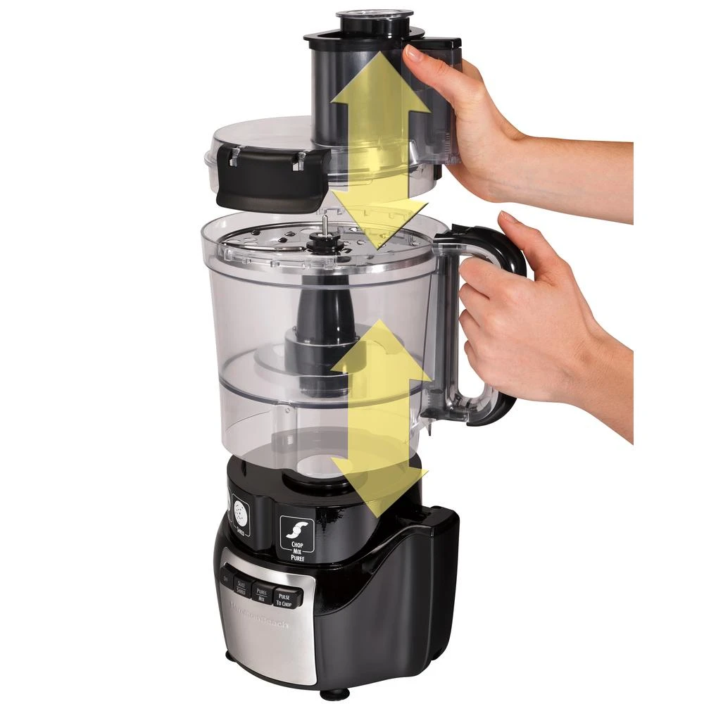 Hamilton Beach Stack And Snap 10-Cup 3-Speed Black Food Processor 7 Hamilton Beach Stack And Snap 10-Cup 3-Speed Black Food Processor - Image 5