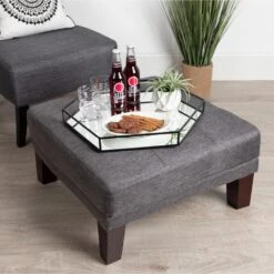 Kate And Laurel Felicia Black Decorative Tray