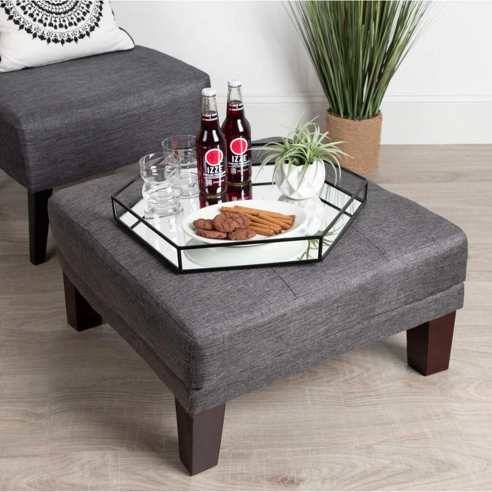 Kate And Laurel Felicia Black Decorative Tray 3 Kate And Laurel Felicia Black Decorative Tray