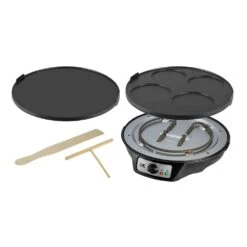 KALORIK Crepe And Pancake Maker 9 KALORIK Crepe And Pancake Maker -Tool Discount Store black plastics aluminum stainless steel kalorik indoor grills crm 43667 bk 4f 1000