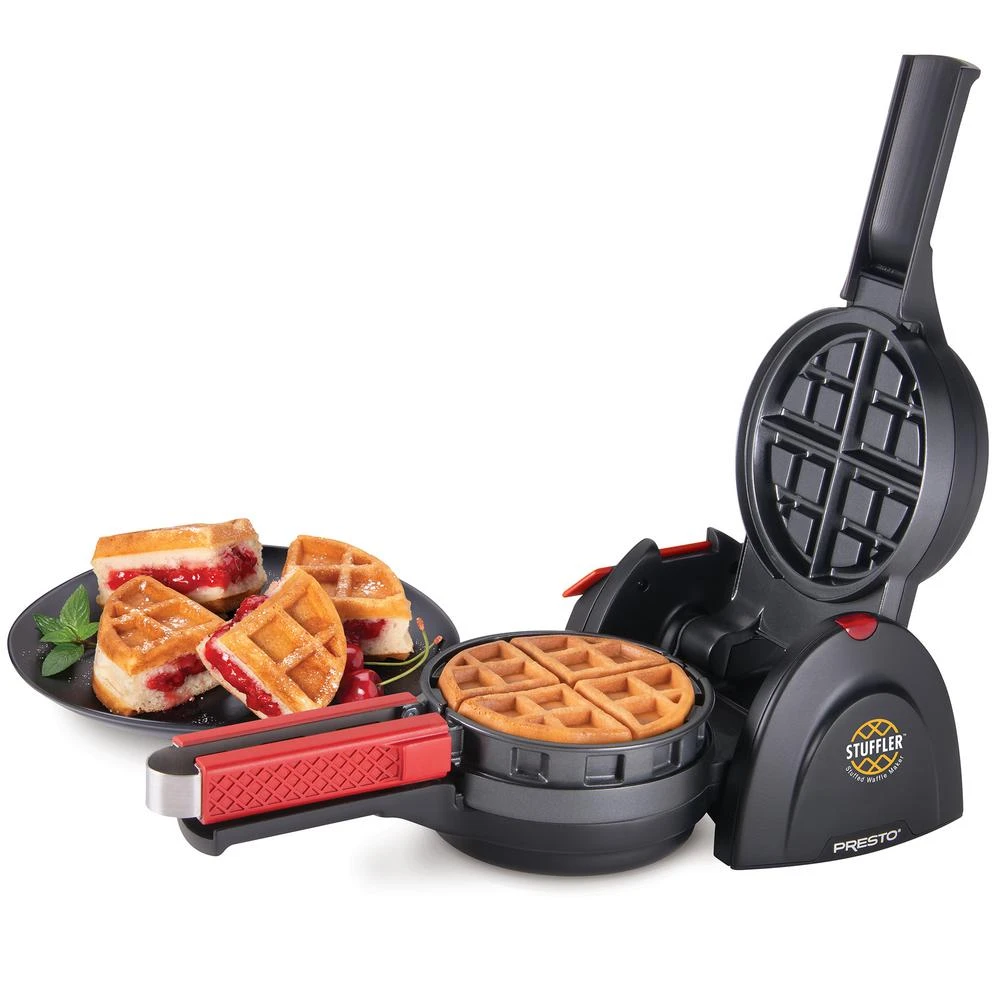 Presto 5 In. 900-Watt Black Belgian Stuffler Stuffed Waffle Maker 4 Presto 5 In. 900-Watt Black Belgian Stuffler Stuffed Waffle Maker - Image 2
