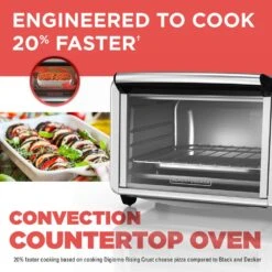 Black & Decker BLACK+DECKER 1500 W 6-Slice Black And Silver Convection Toaster Oven 12 Black & Decker BLACK+DECKER 1500 W 6-Slice Black And Silver Convection Toaster Oven -Tool Discount Store black silver black decker toaster ovens to3230sbd c3 1000