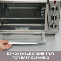 Black & Decker BLACK+DECKER 1500 W 6-Slice Black And Silver Convection Toaster Oven 16 Black & Decker BLACK+DECKER 1500 W 6-Slice Black And Silver Convection Toaster Oven -Tool Discount Store black silver black decker toaster ovens to3230sbd fa 1000