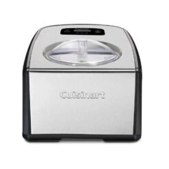 Cuisinart 1.5 Qt. Black And Silver Ice Cream Maker With Touchpad Controls