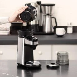 OXO 12 Oz. Black Stainless Steel Burr Coffee Grinder With Integrated Scale 25 OXO 12 Oz. Black Stainless Steel Burr Coffee Grinder With Integrated Scale -Tool Discount Store black stainless steel oxo coffee grinders 8710200 4f 1000