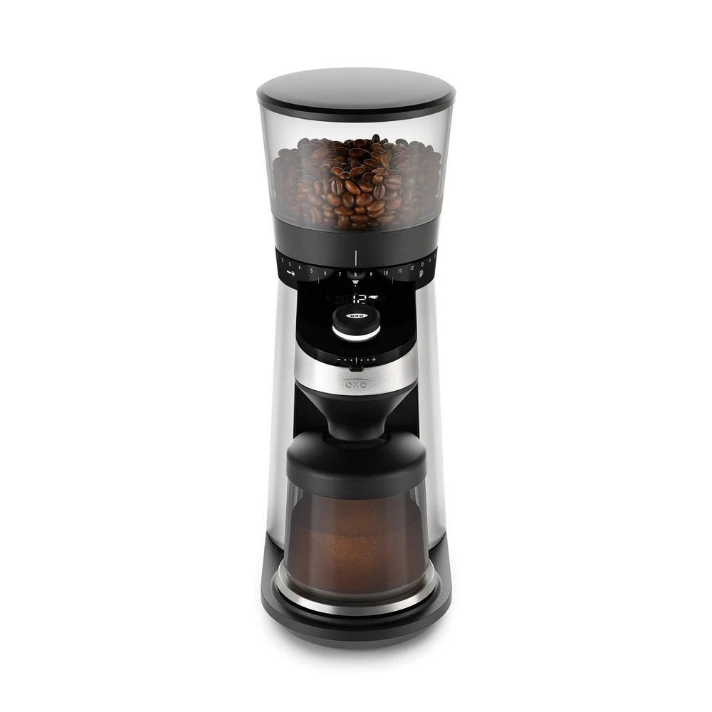 OXO 12 Oz. Black Stainless Steel Burr Coffee Grinder With Integrated Scale 3 OXO 12 Oz. Black Stainless Steel Burr Coffee Grinder With Integrated Scale