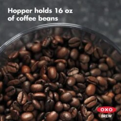 OXO 12 Oz. Black Stainless Steel Burr Coffee Grinder With Integrated Scale 23 OXO 12 Oz. Black Stainless Steel Burr Coffee Grinder With Integrated Scale -Tool Discount Store black stainless steel oxo coffee grinders 8710200 77 1000