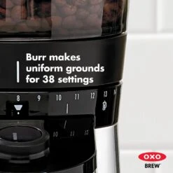 OXO 12 Oz. Black Stainless Steel Burr Coffee Grinder With Integrated Scale 20 OXO 12 Oz. Black Stainless Steel Burr Coffee Grinder With Integrated Scale -Tool Discount Store black stainless steel oxo coffee grinders 8710200 a0 1000