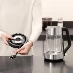 OXO 7.4-Cup Black Stainless Steel Cordless Electric Kettle With Automatic Shut-off 11 OXO 7.4-Cup Black Stainless Steel Cordless Electric Kettle With Automatic Shut-off -Tool Discount Store black stainless steel oxo electric kettles 8710300 1f 1000