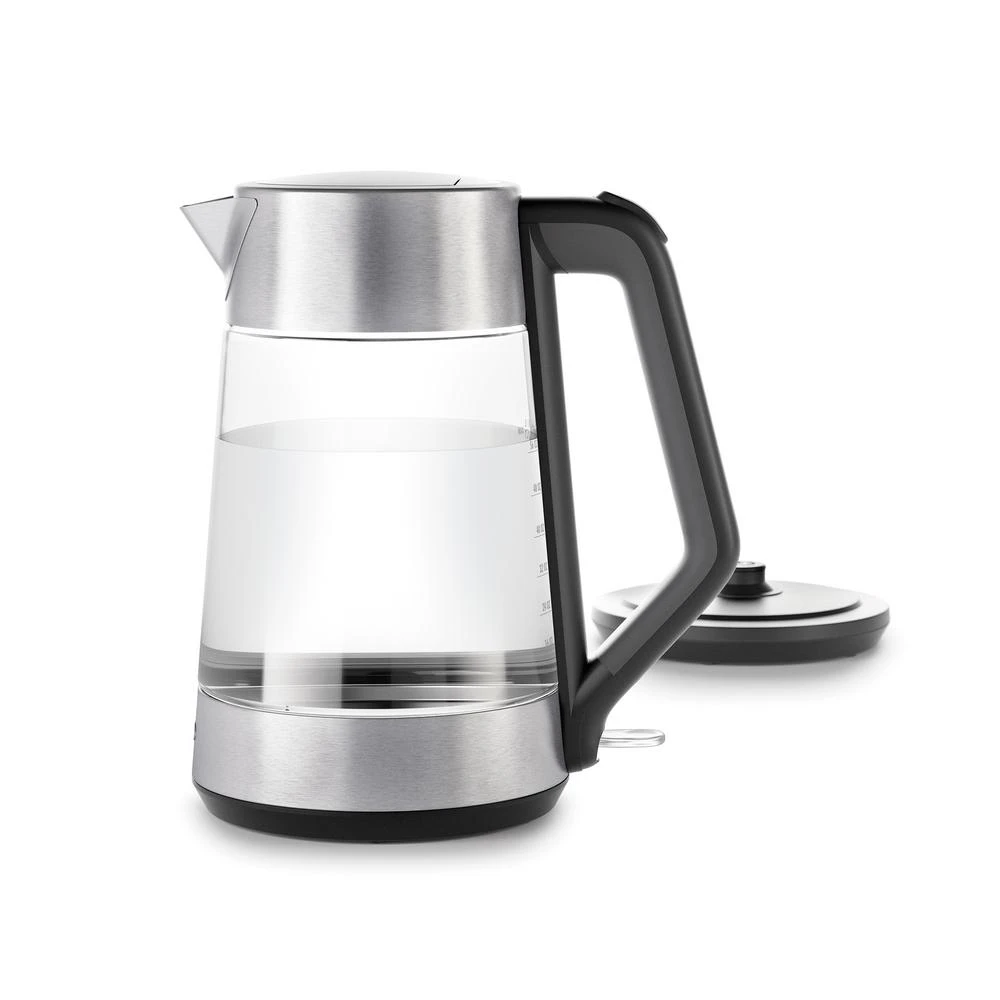 OXO 7.4-Cup Black Stainless Steel Cordless Electric Kettle With Automatic Shut-off 4 OXO 7.4-Cup Black Stainless Steel Cordless Electric Kettle With Automatic Shut-off - Image 2