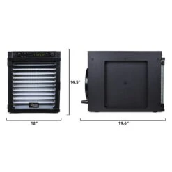 Tribest Sedona Express 11-Tray Black Food Dehydrator With Built-In Timer -Tool Discount Store black tribest dehydrators sde p6280 b 76 1000