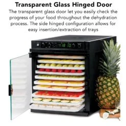 Tribest Sedona Express 11-Tray Black Food Dehydrator With Built-In Timer -Tool Discount Store black tribest dehydrators sde p6280 b c3 1000