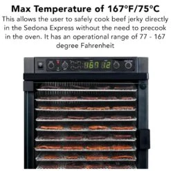 Tribest Sedona Express 11-Tray Black Stainless Steel Food Dehydrator With Built-In Timer 14 Tribest Sedona Express 11-Tray Black Stainless Steel Food Dehydrator With Built-In Timer -Tool Discount Store black tribest dehydrators sde s6780 b 1f 1000