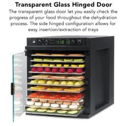 Tribest Sedona Express 11-Tray Black Stainless Steel Food Dehydrator With Built-In Timer 12 Tribest Sedona Express 11-Tray Black Stainless Steel Food Dehydrator With Built-In Timer -Tool Discount Store black tribest dehydrators sde s6780 b c3 1000