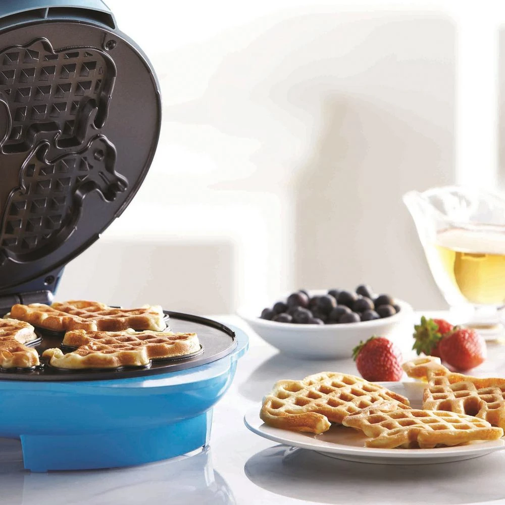 Brentwood Appliances Blue Animal-Shapes Waffle Maker 6 Brentwood Appliances Blue Animal-Shapes Waffle Maker - Image 4