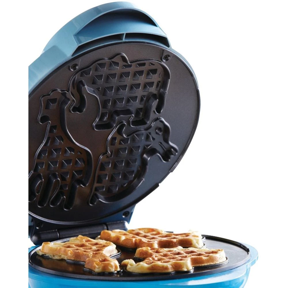 Brentwood Appliances Blue Animal-Shapes Waffle Maker 8 Brentwood Appliances Blue Animal-Shapes Waffle Maker - Image 6