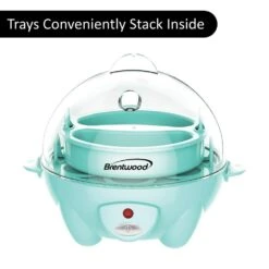 Brentwood 7-Egg Blue Electric Egg Cooker With Auto Shutoff 13 Brentwood 7-Egg Blue Electric Egg Cooker With Auto Shutoff -Tool Discount Store blue brentwood egg cookers ts 1045bl 44 1000