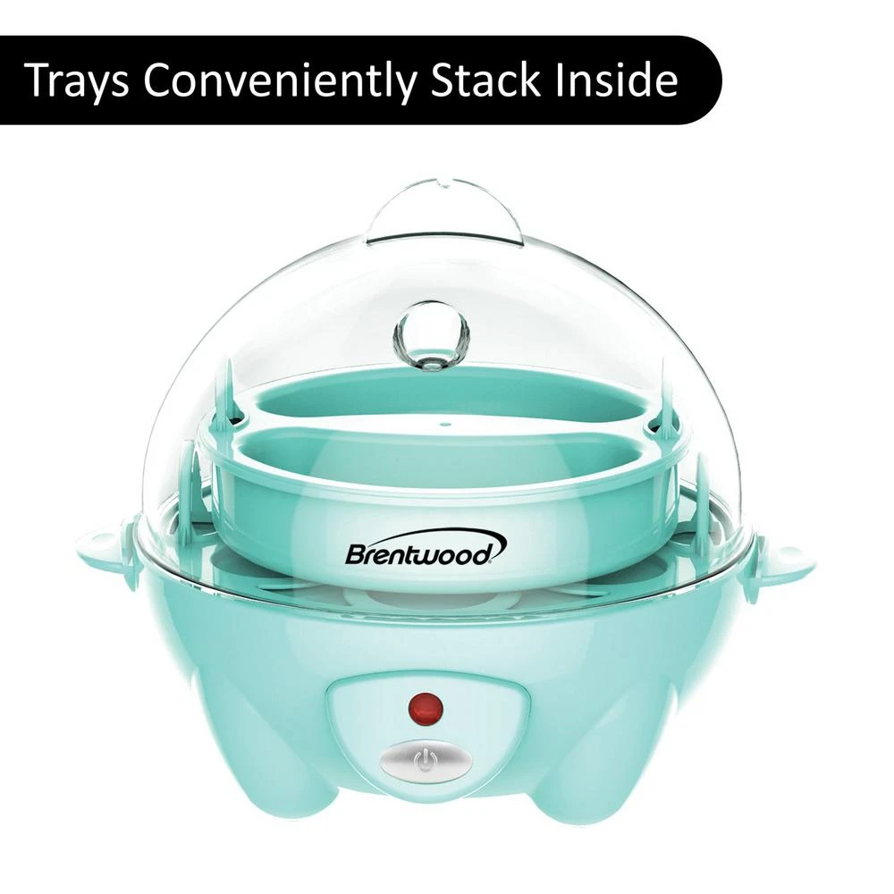 Brentwood 7-Egg Blue Electric Egg Cooker With Auto Shutoff 7 Brentwood 7-Egg Blue Electric Egg Cooker With Auto Shutoff - Image 5