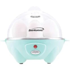 Brentwood 7-Egg Blue Electric Egg Cooker With Auto Shutoff