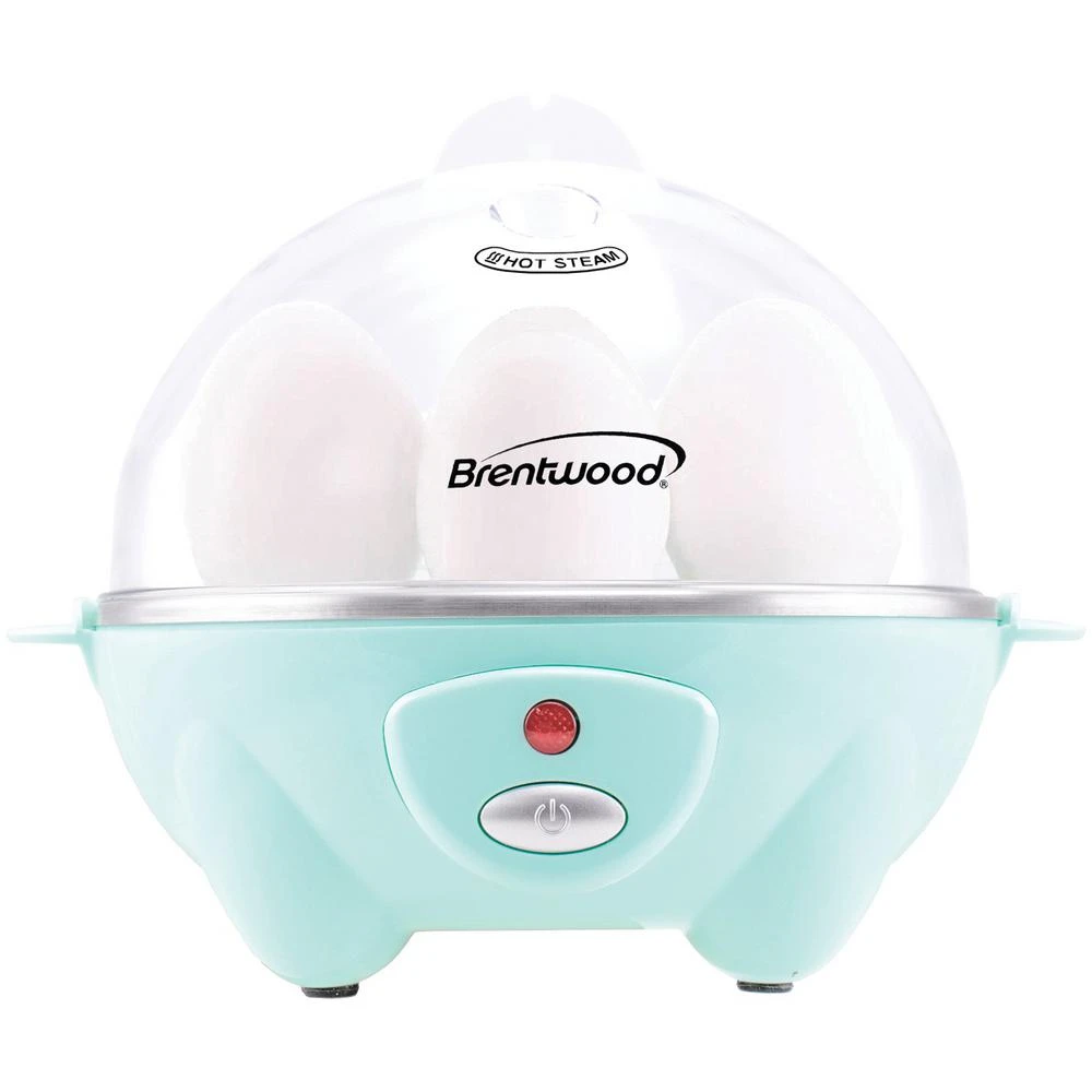 Brentwood 7-Egg Blue Electric Egg Cooker With Auto Shutoff 3 Brentwood 7-Egg Blue Electric Egg Cooker With Auto Shutoff