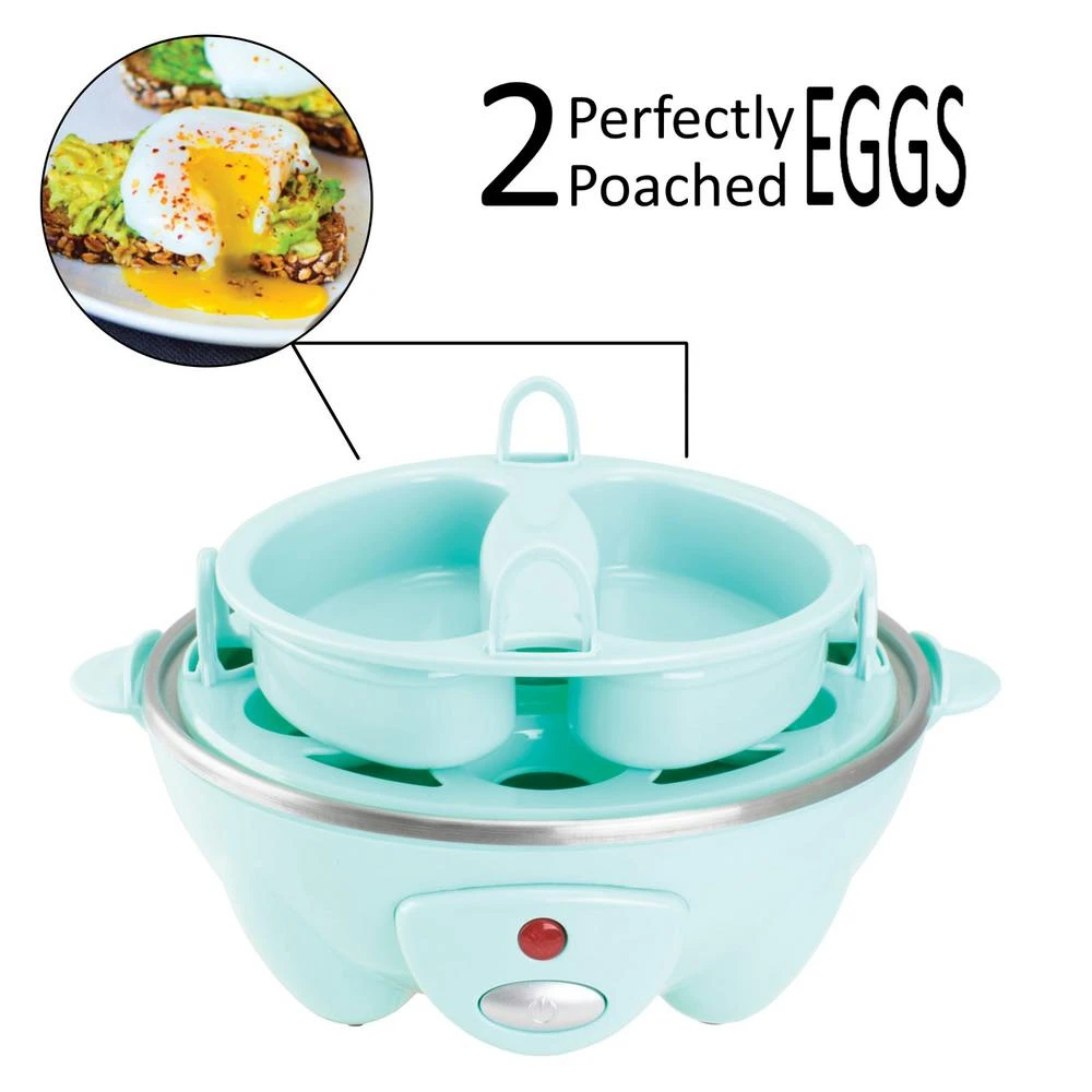 Brentwood 7-Egg Blue Electric Egg Cooker With Auto Shutoff 4 Brentwood 7-Egg Blue Electric Egg Cooker With Auto Shutoff - Image 2