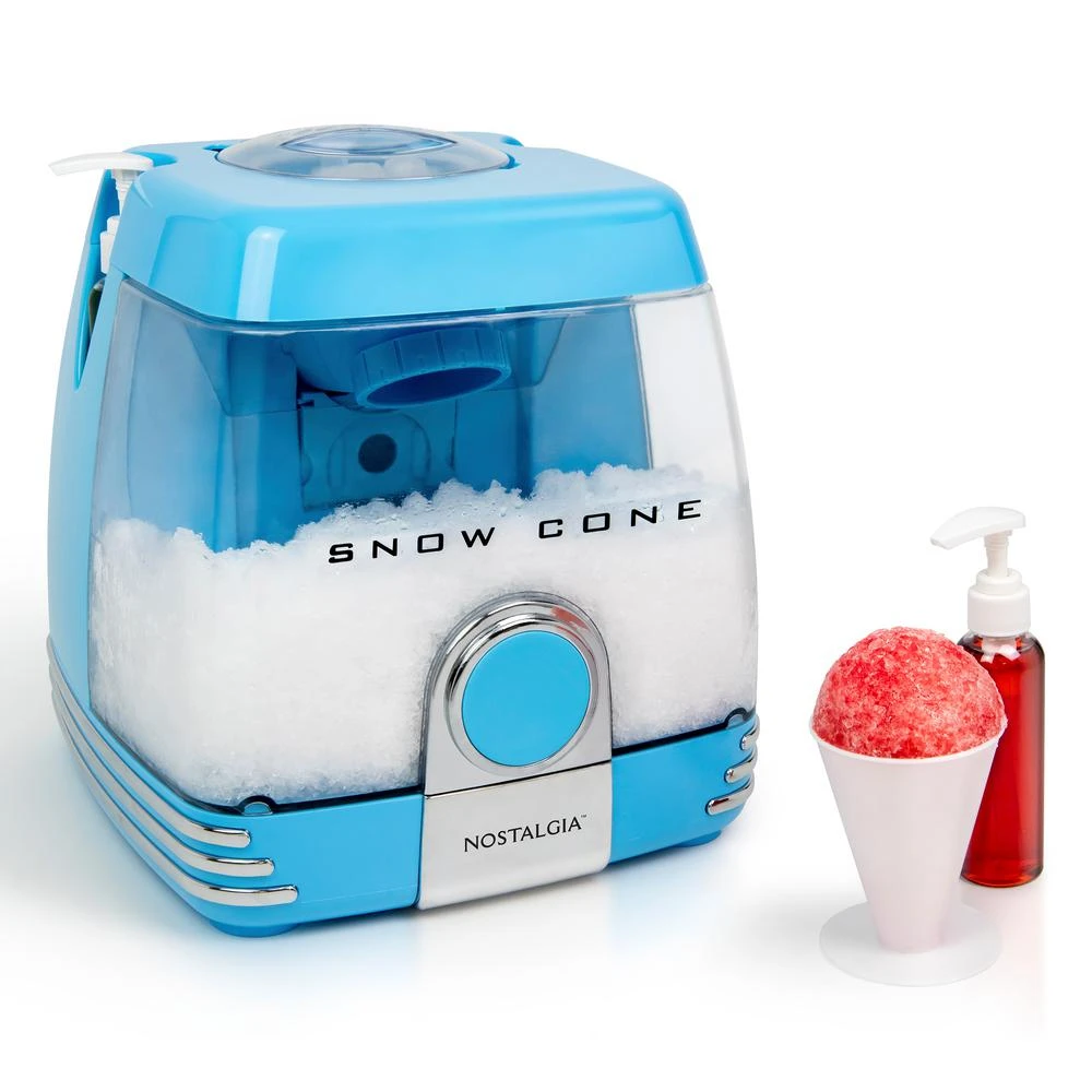 Nostalgia 240 Oz. Blue Countertop Snow Cone Machine 4 Nostalgia 240 Oz. Blue Countertop Snow Cone Machine - Image 2